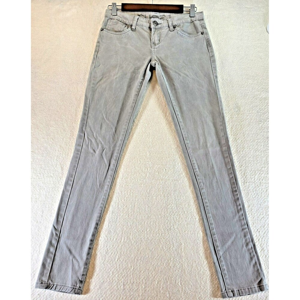 Rue 21 Jeans Ladies size 3/4 Stretch Skinny Gray Jeans Brushed Denim Pants